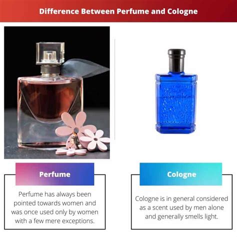 colônia e perfume diferença.